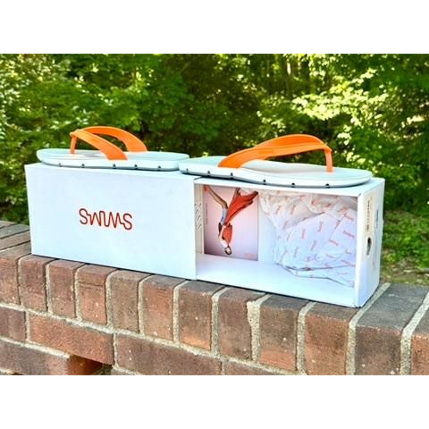 Swims Breeze Thong Sandals Mens Size 11 Orange White Gray Flip Flops New in Box