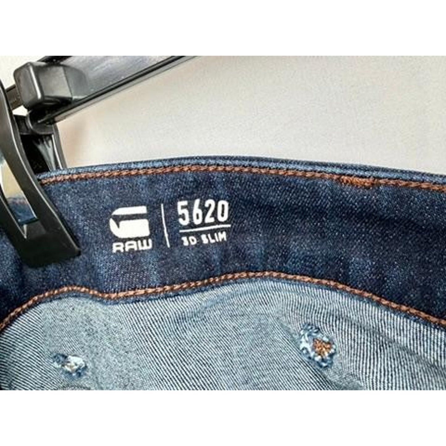 G-Star Raw 5620 3D Slim Jeans Mens 36x34 Blue Denim Moto Elwood Biker