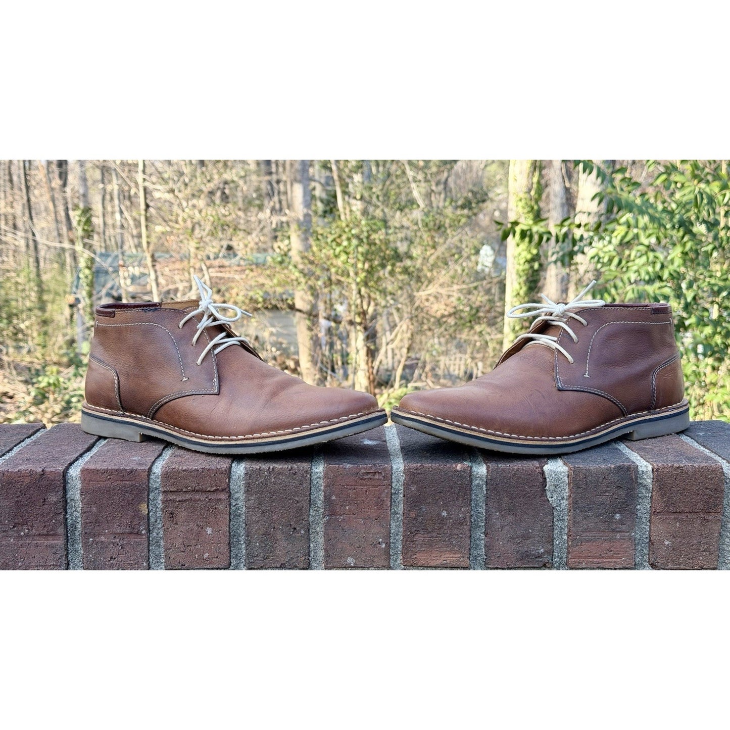 Steve Madden Heston Chukka Boots Tan Leather - Worn Twice/Cleaned Men’s Size 12