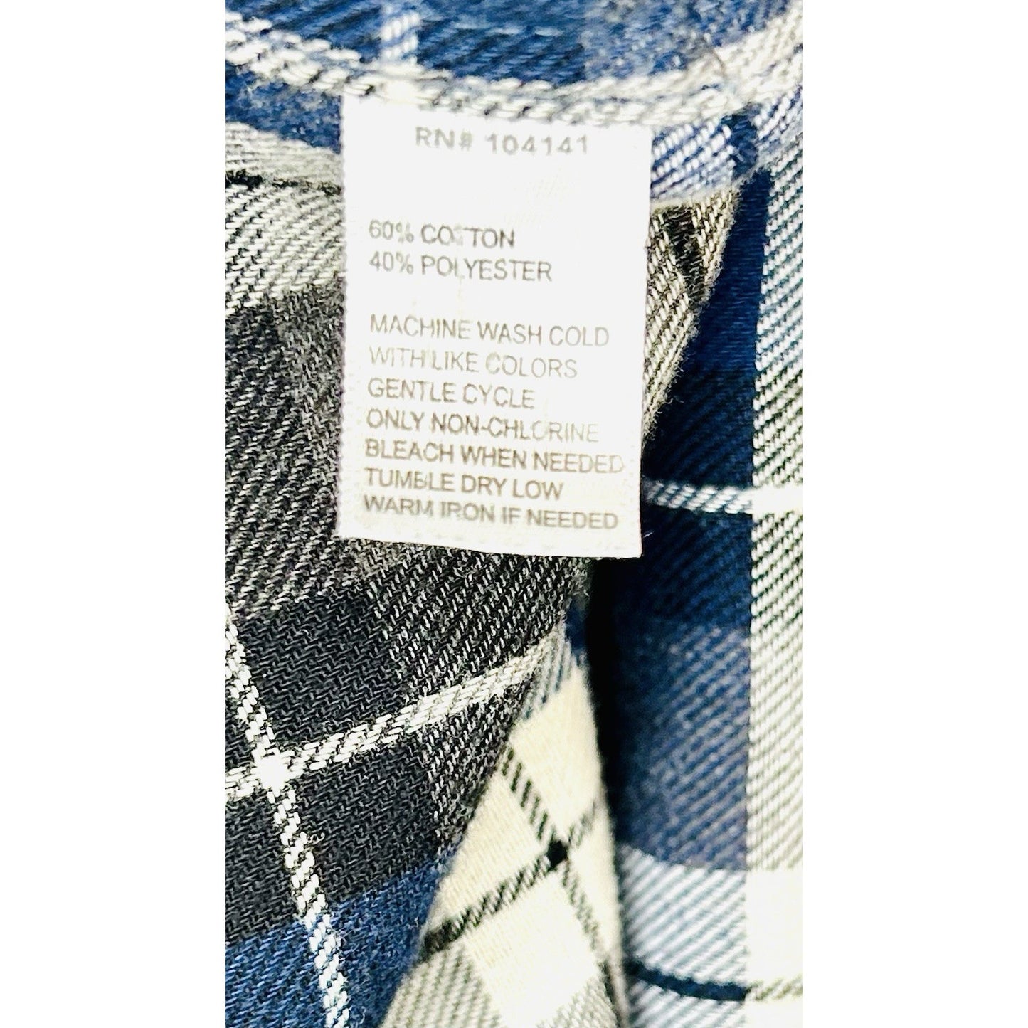 Field & Stream Flannel Shirt Mens Large Blue Plaid Button Up Casual Long Sleeve