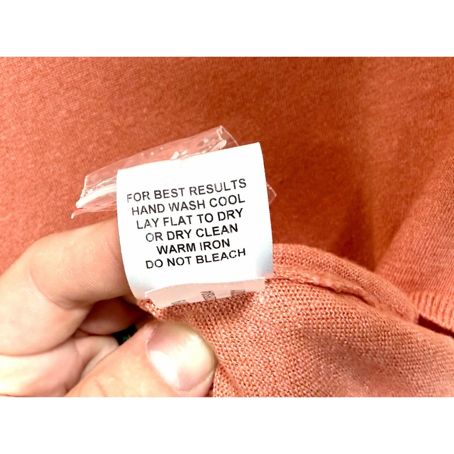 PETER MILLAR COLLECTION Men's L Crewneck Sweater Coral/Orange Luxury NWOT