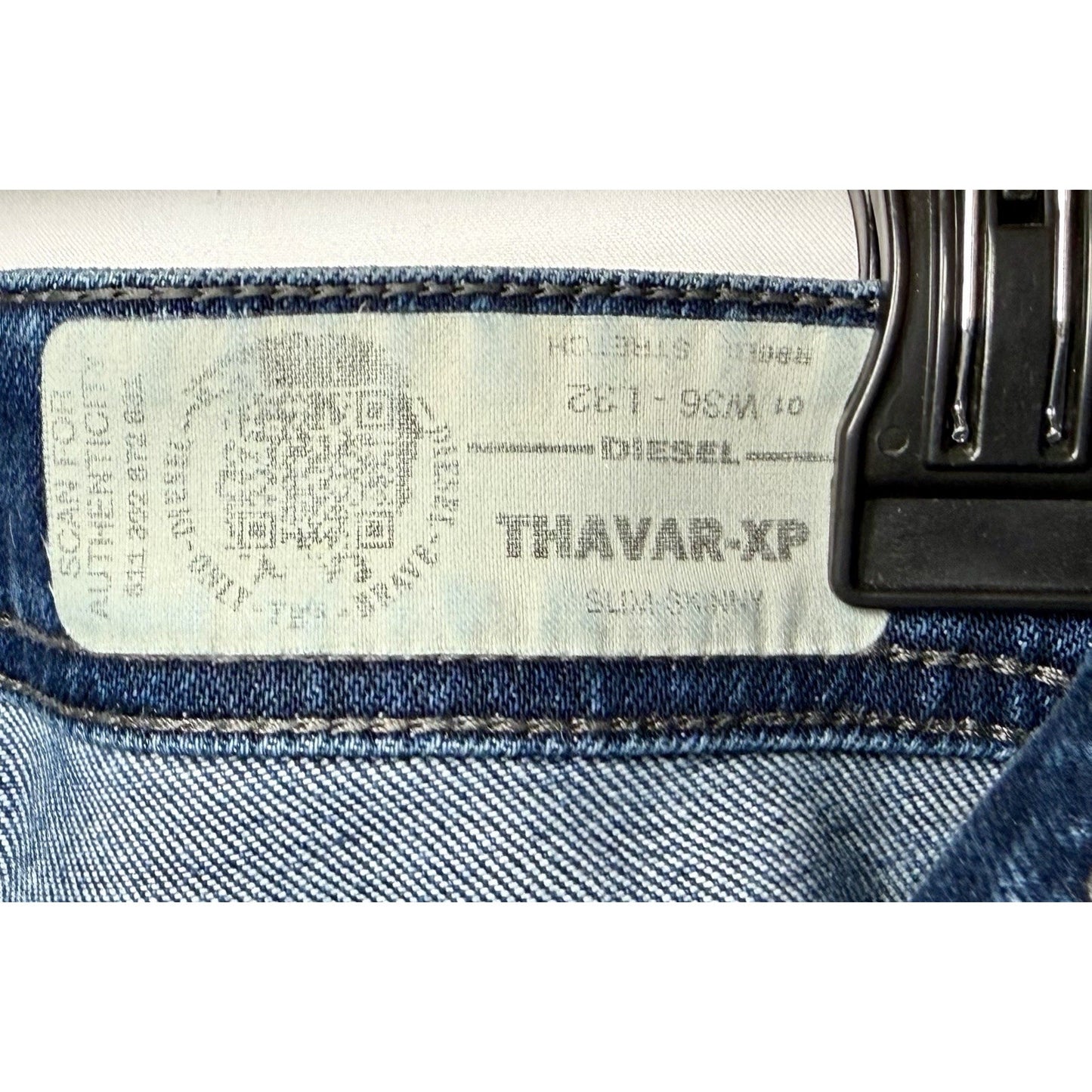 Diesel Thavar-XP Slim Skinny Jeans Men’s Medium Wash Stretch Denim Fits 36x32