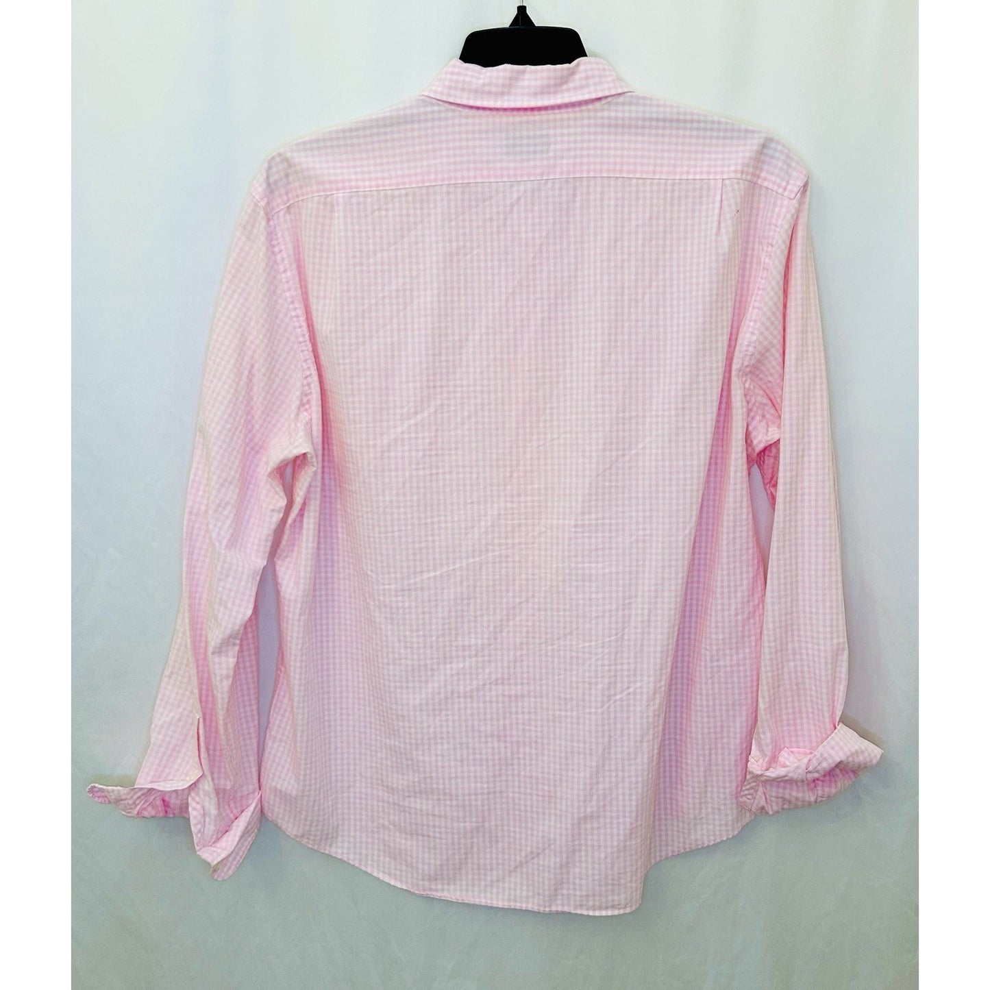 J.Crew Shirt Mens XL Pink Checkered Slim Fit Long Sleeve Button Down Soft