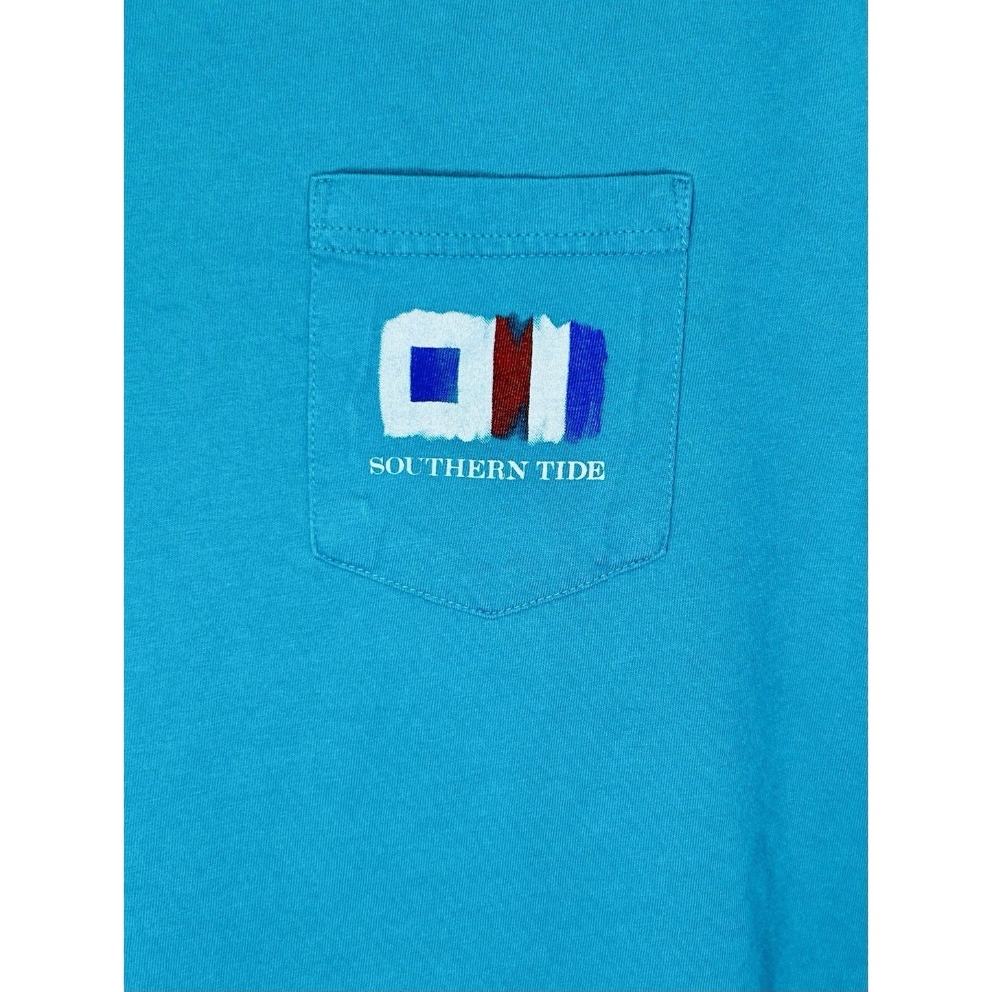 Southern Tide Teal Long Sleeve Skipjack Graphic T-shirt - Men’s Size Small