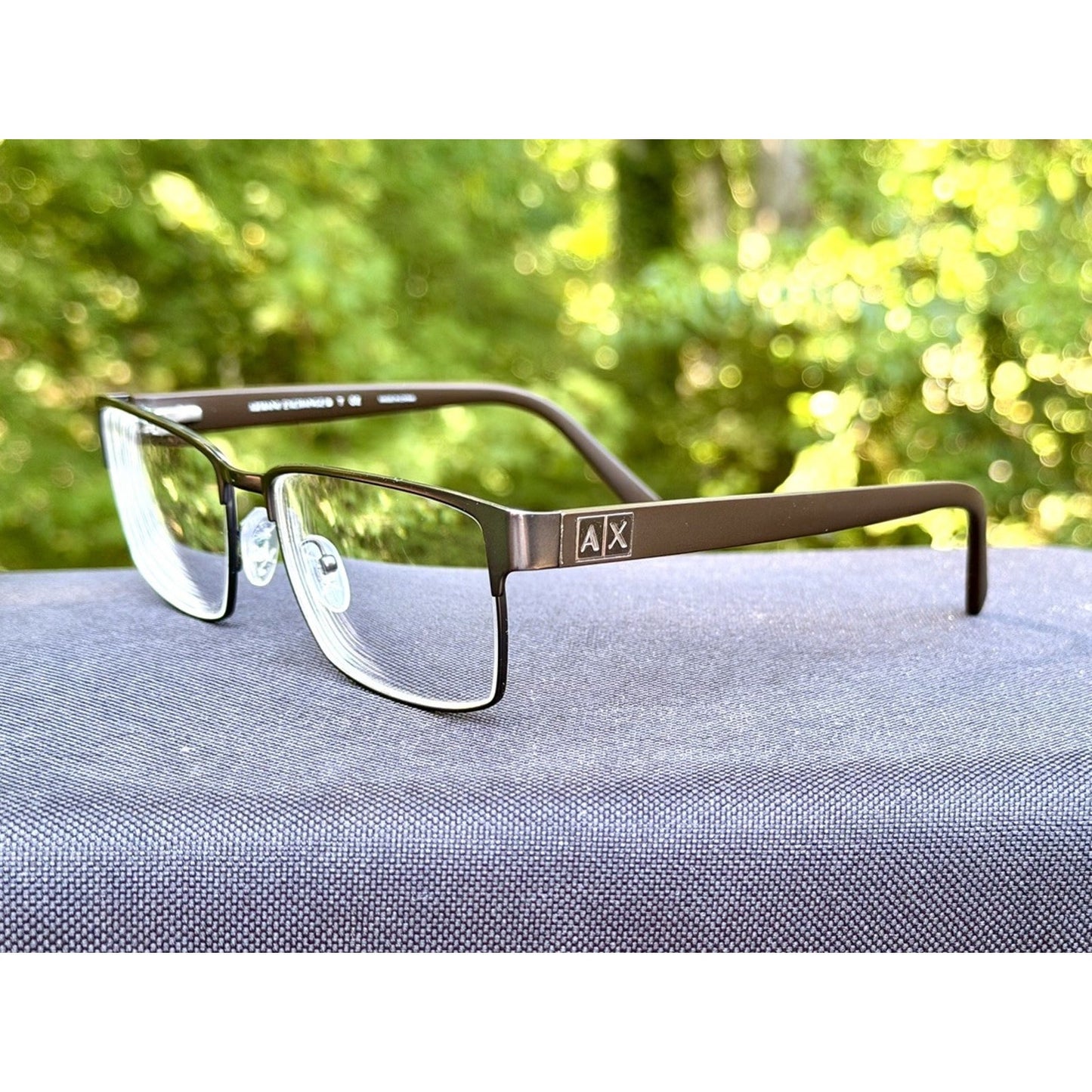 Armani Exchange AX1019 6001 Matte Brown Eyeglasses Frames Men's 54/17 140 A|X