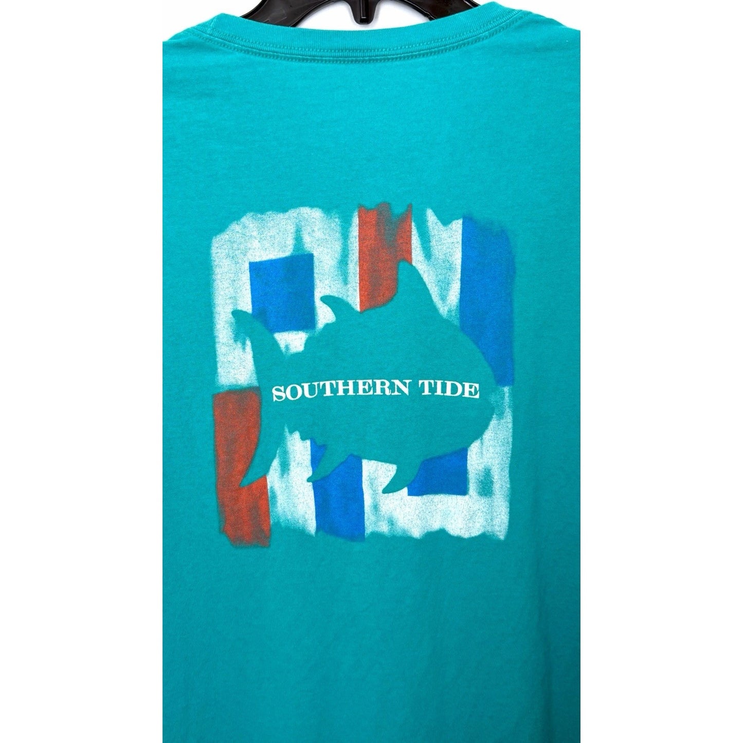 Southern Tide Teal Long Sleeve Skipjack Graphic T-shirt - Men’s Size Small