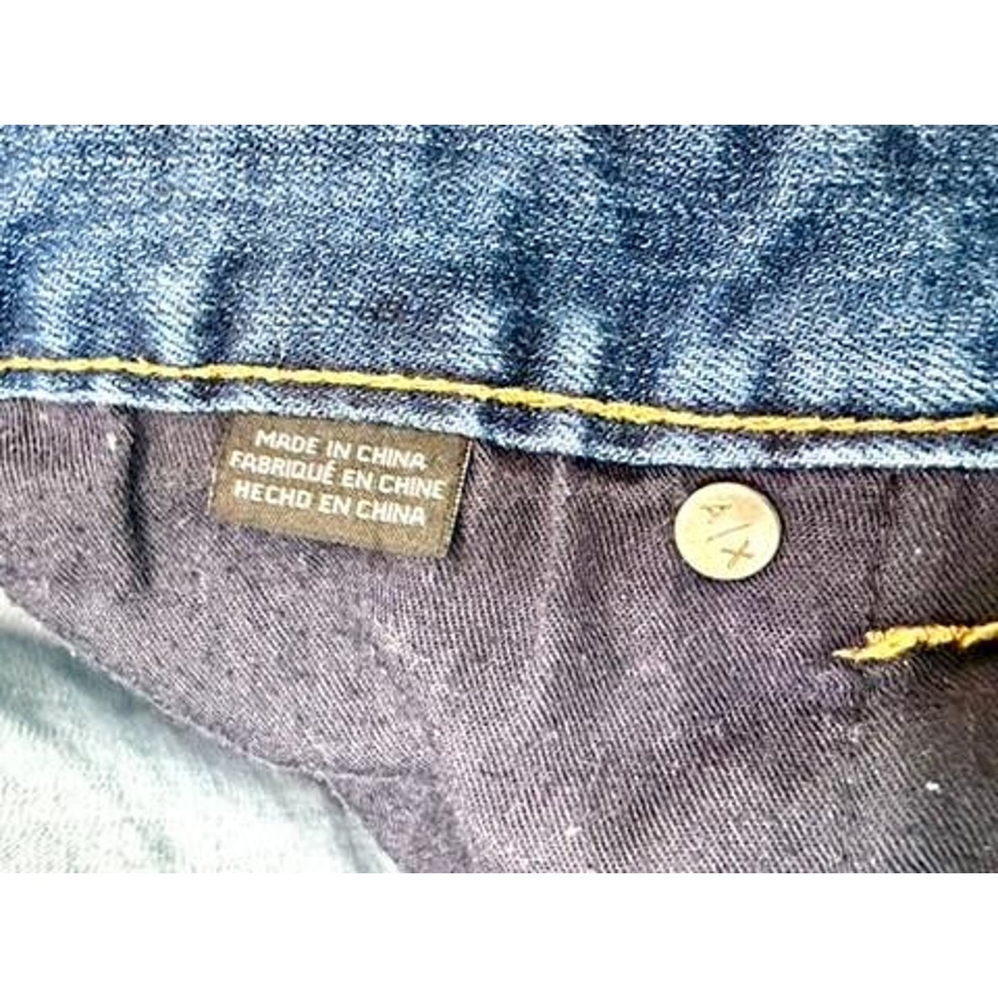 Armani Exchange Skinny Jeans Mens 36 Blue Stretch Denim Pants 7VJZ14 Z1BUZ