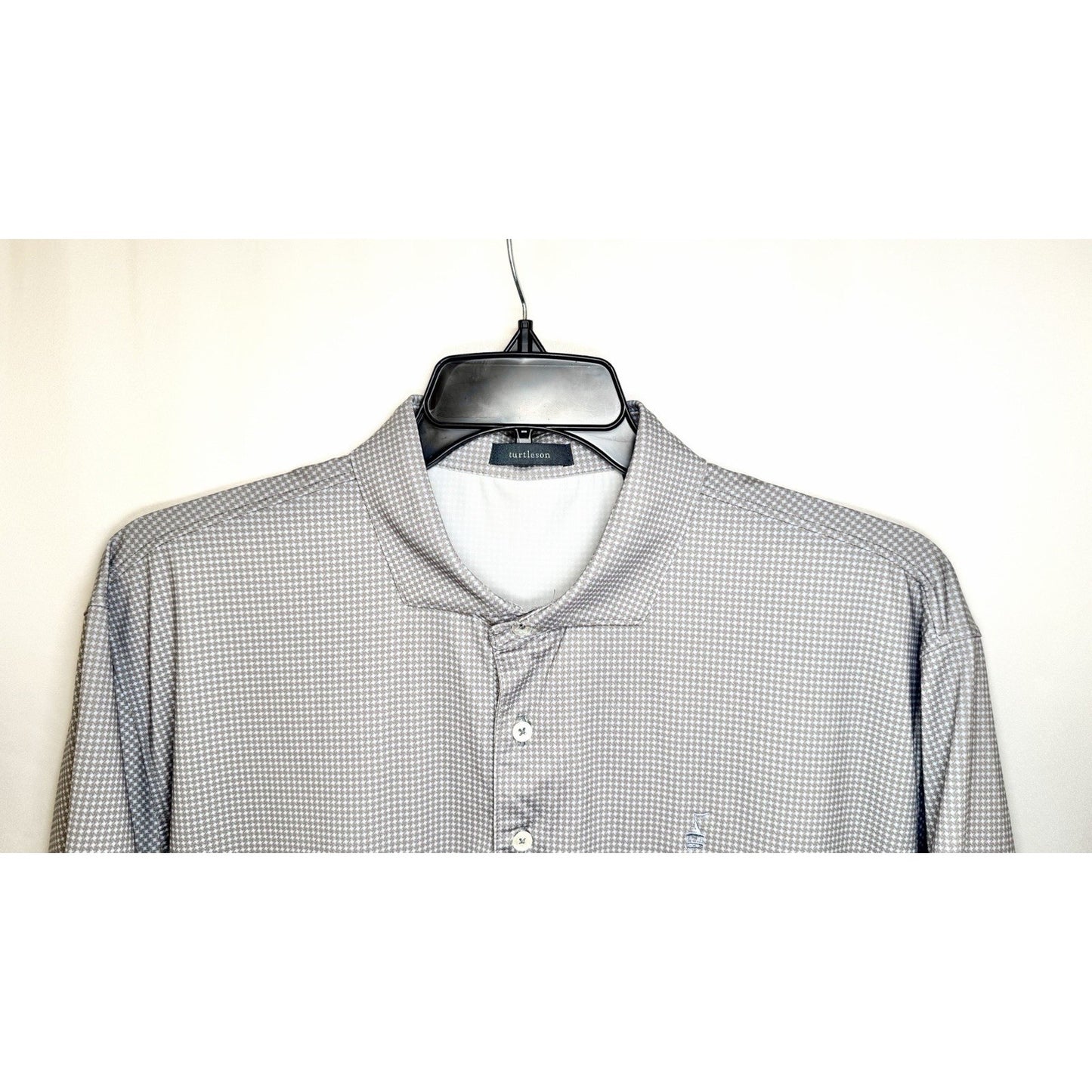 Turtleson Performance Polo Golf Shirt Men's X-Large Short Sleeve Micro Check