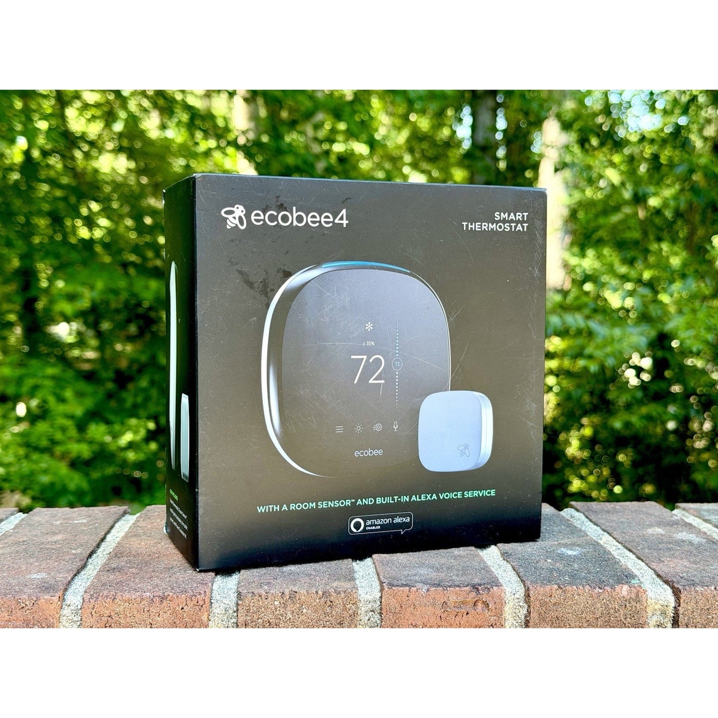 Ecobee 4 Smart Thermostat Black EB-STATE4-01 With Room Sensor And Built-in Alexa