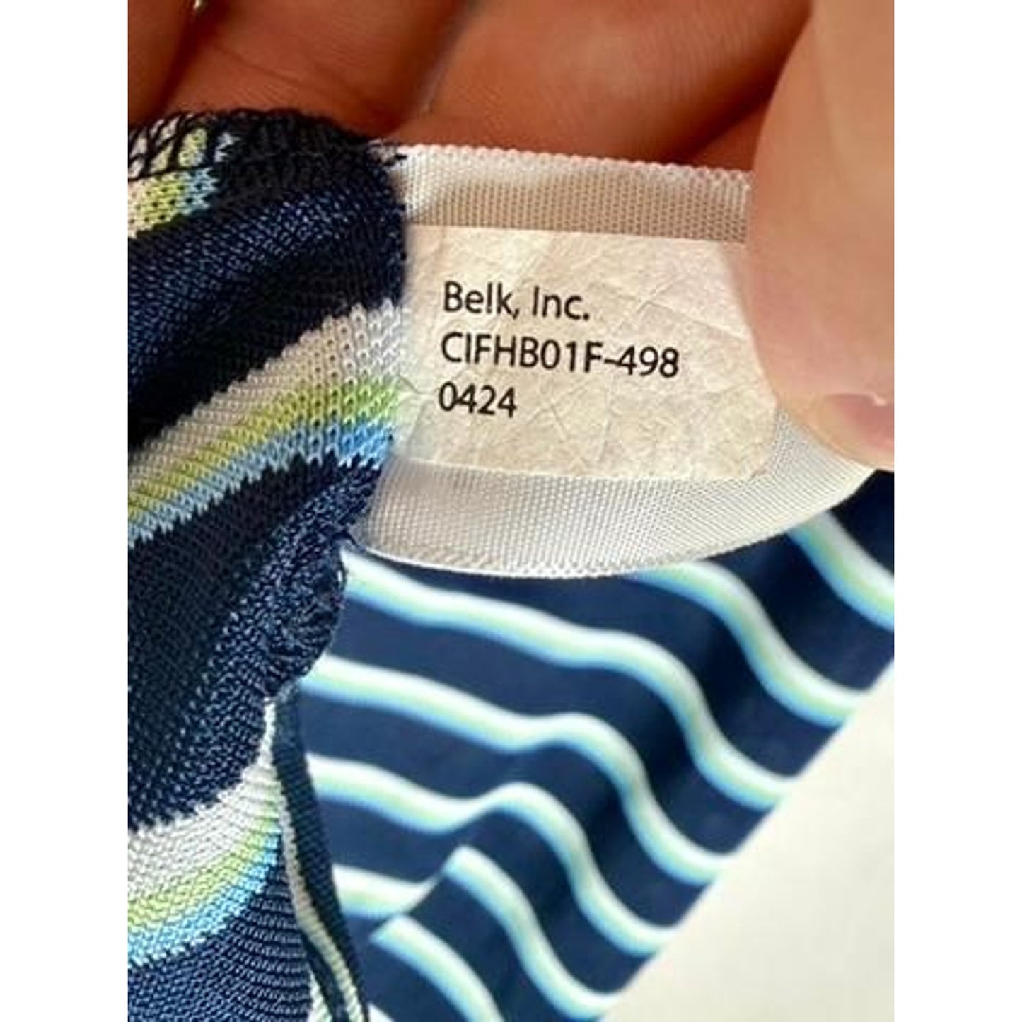 Crown & Ivy Boys Polo Shirt Size S 8 Blue Striped Short Sleeve Polyester