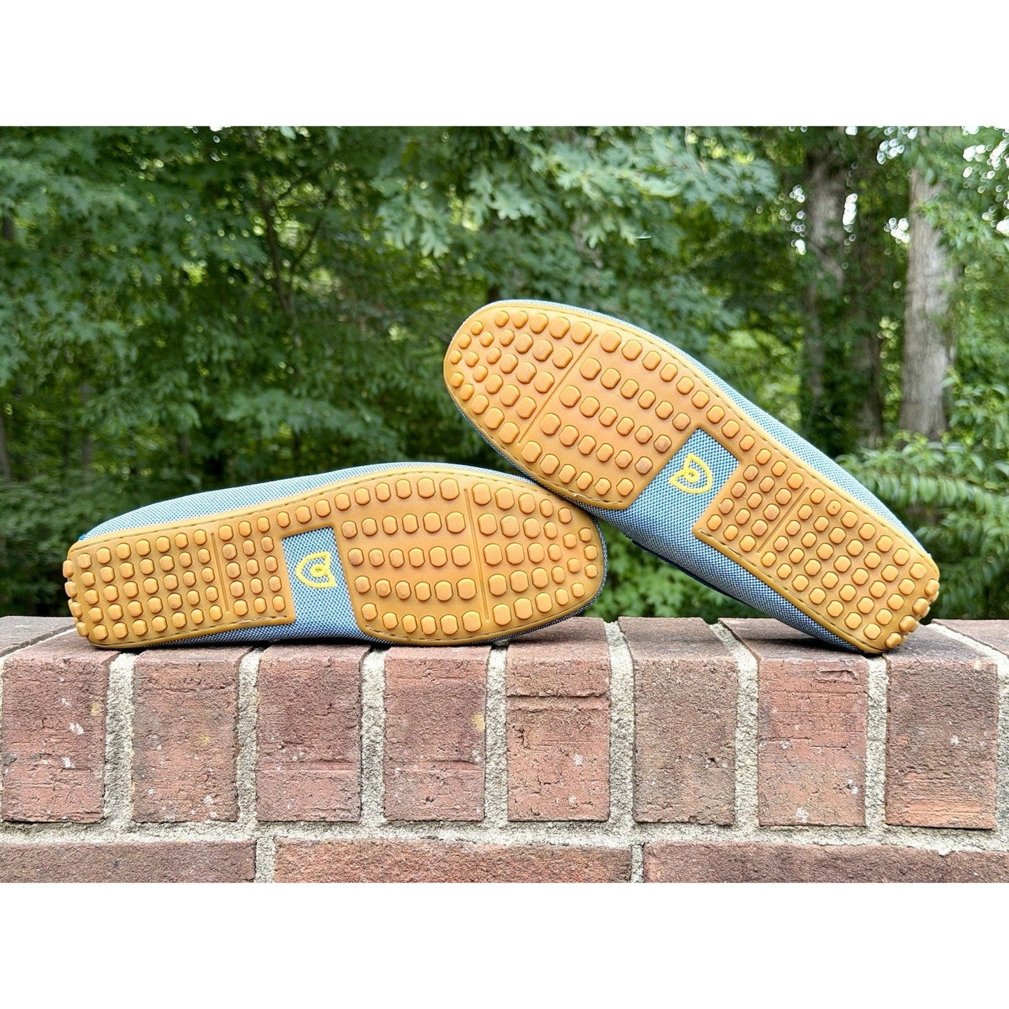 Rothy’s The Daily Driver Men’s 12.5 Blue Sea Knit Loafers Driving Shoes Worn 1x