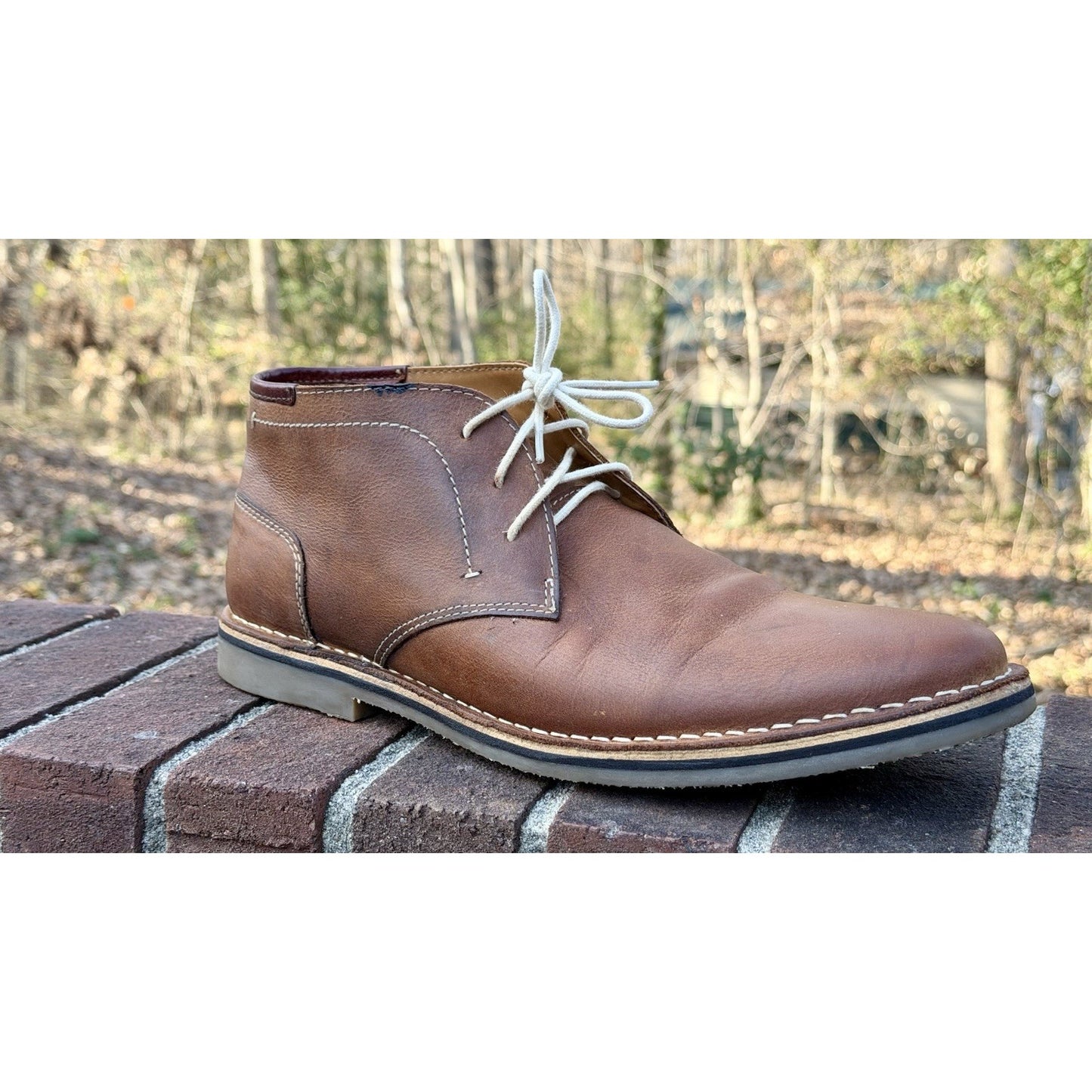 Steve Madden Heston Chukka Boots Tan Leather - Worn Twice/Cleaned Men’s Size 12
