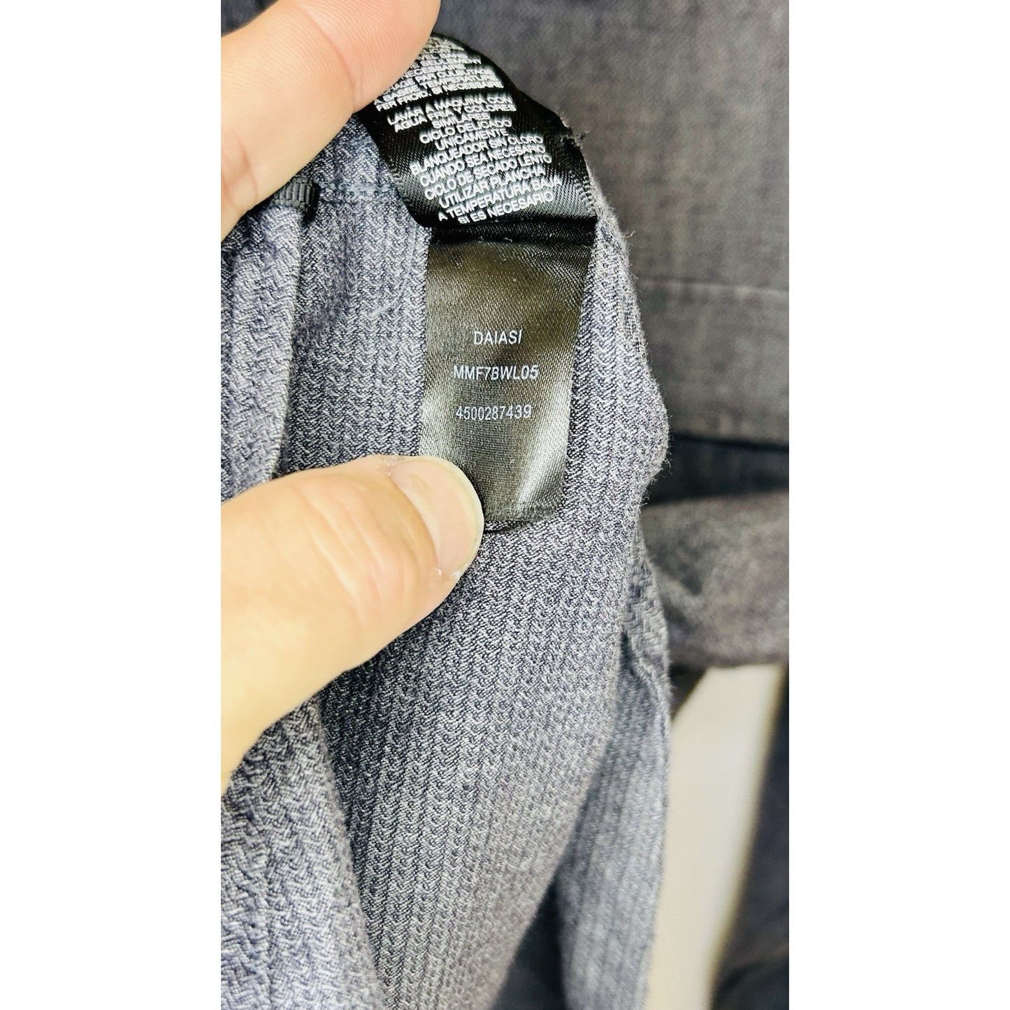 Kenneth Cole New York Men's Large Embroidered Button Up Shirt Gray Cotton