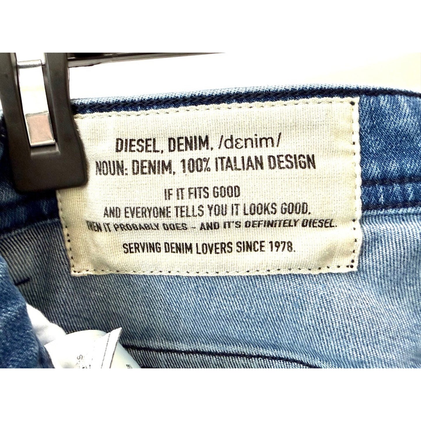 Diesel Thommer Slim Jeans Mens 36x32 Blue Stretch Denim 0C9MB
