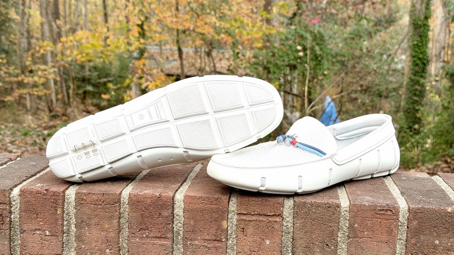 SWIMS Men's Riva Loafers Men’s Size 12 White MSRP $228 - NWOB - See Pics!!!