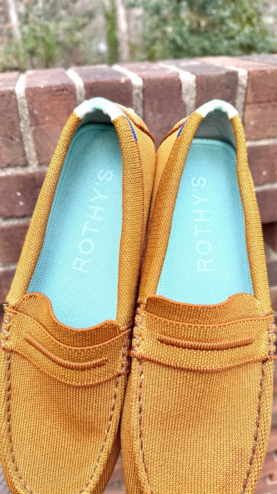 Rothy's The Driver Driving Loafer Slip On Flat Cognac Women's 8.5 US (Worn Once)