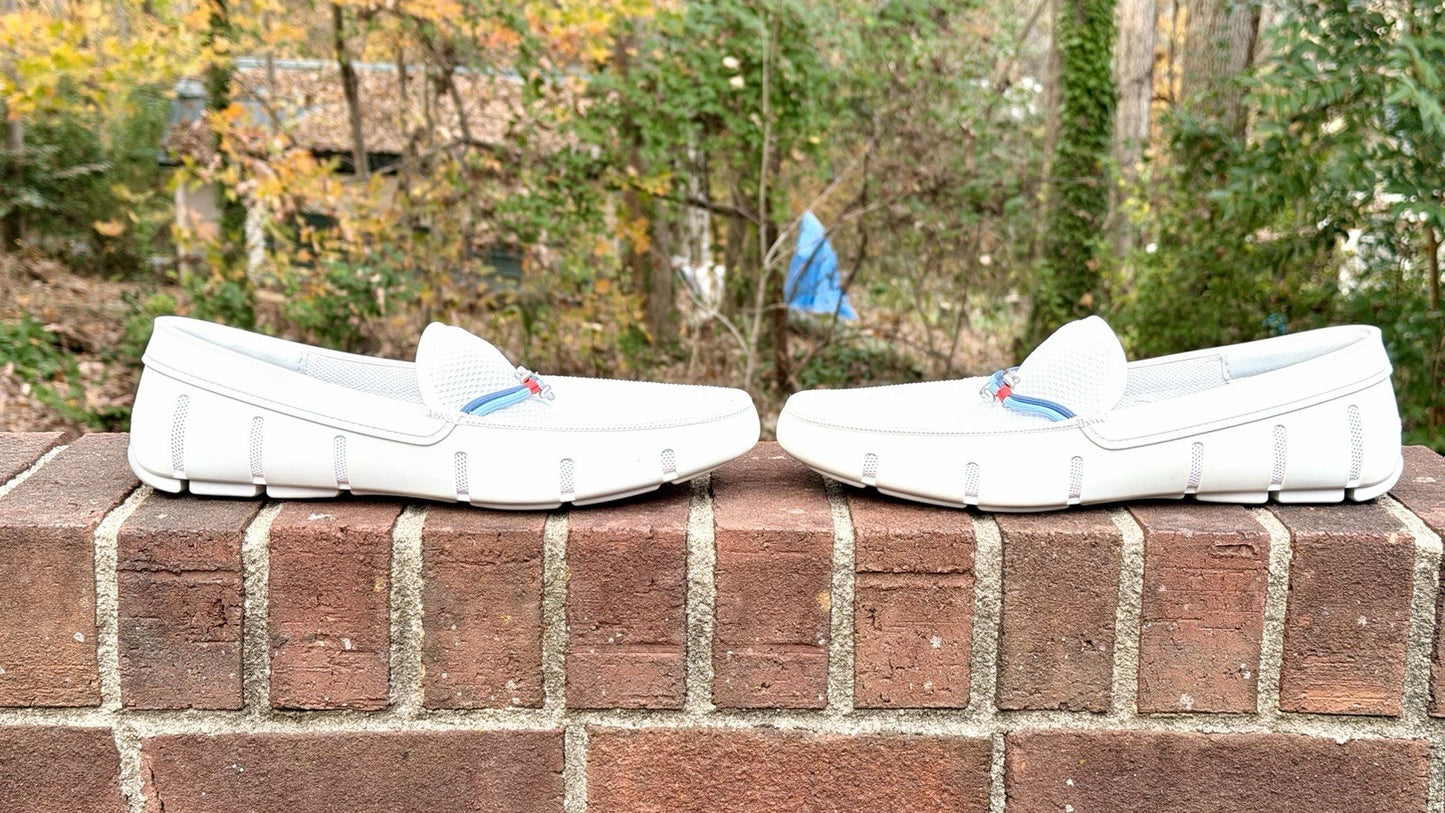 SWIMS Men's Riva Loafers Men’s Size 12 White MSRP $228 - NWOB - See Pics!!!