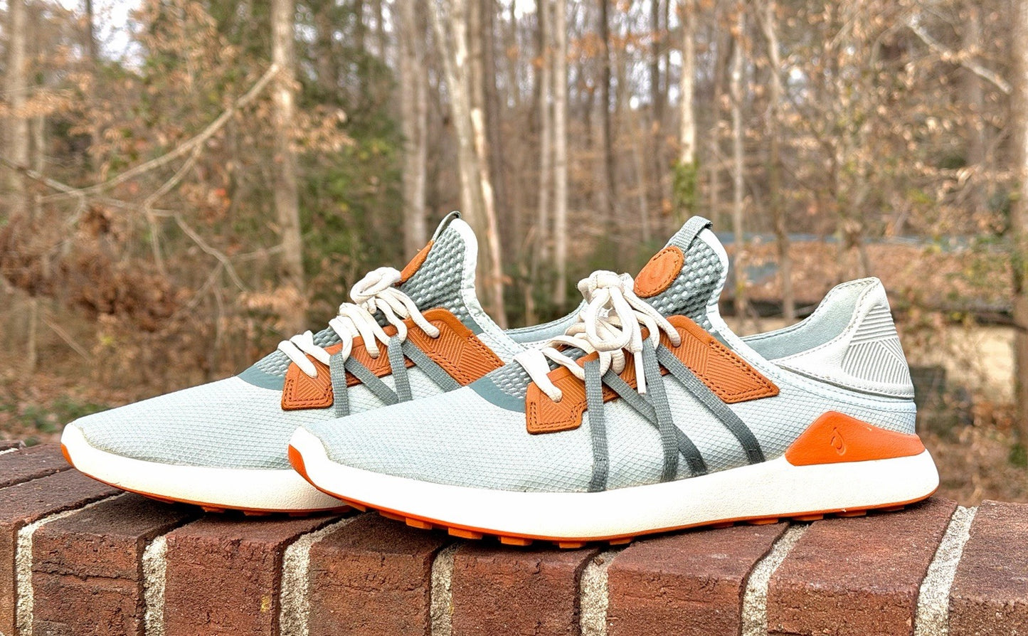 Olukai Manele Golf Shoes / Pale Moss-Orange / Size 11.5 / Worn Once / $150 New