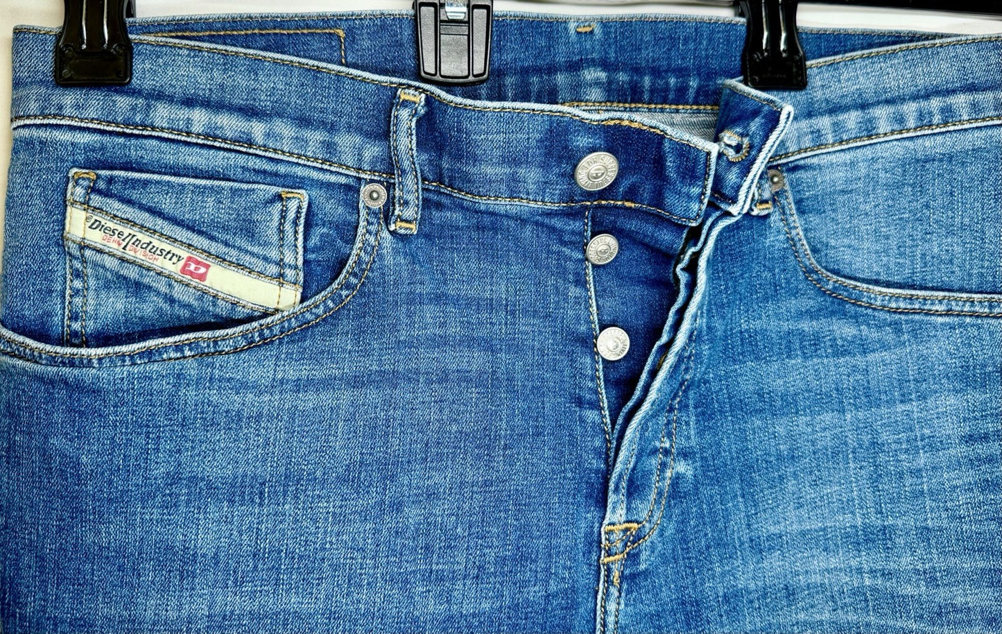 Mens Diesel 2005 D-FINING 09D45 Stretch Tapered Blue Jeans W32 L28