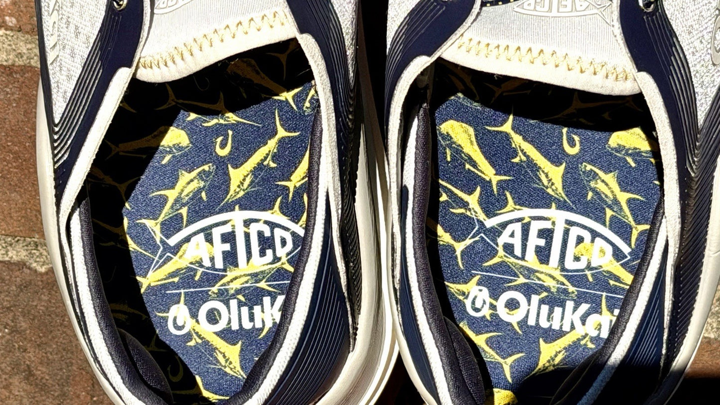 RARE Olukai x AFTCO Ahi Performance Marine Shoes Men 11.5 / Limited Edition Only