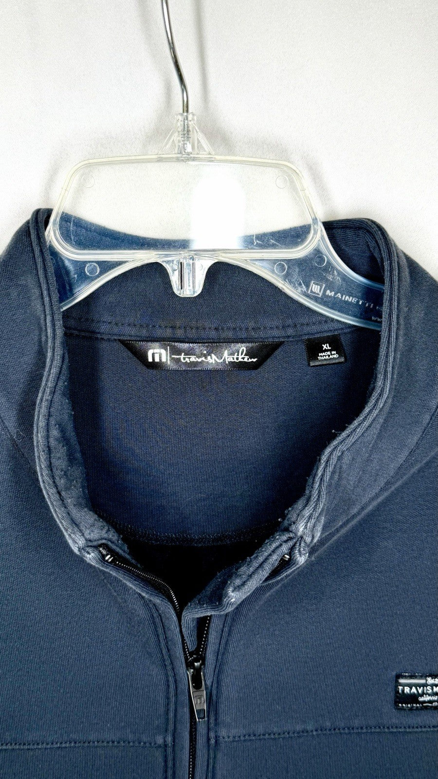 Travis Mathew Full Zip Jacket Mock Neck Sweatshirt Black Men’s XL Golf