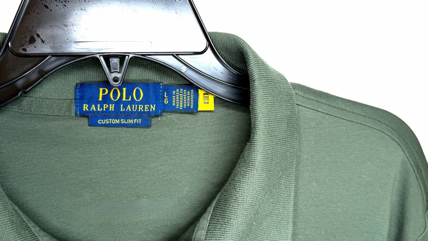 Polo Ralph Lauren Custom Slim Fit Horse Green Polo Shirt Men’s Size Large