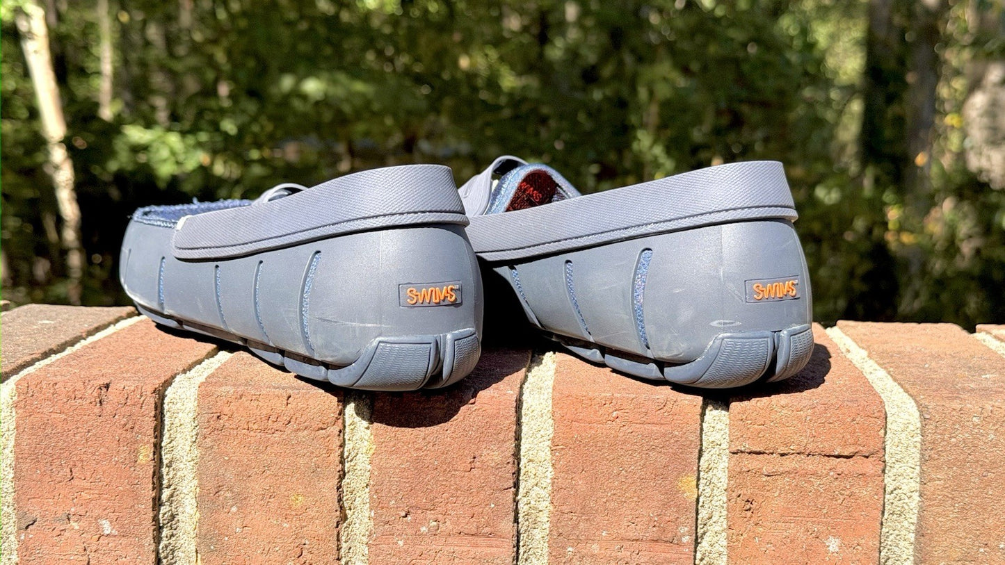 SWIMS Men's Size 12 Boat Loafers Slip-On Waterproof Washable Shoes Blue