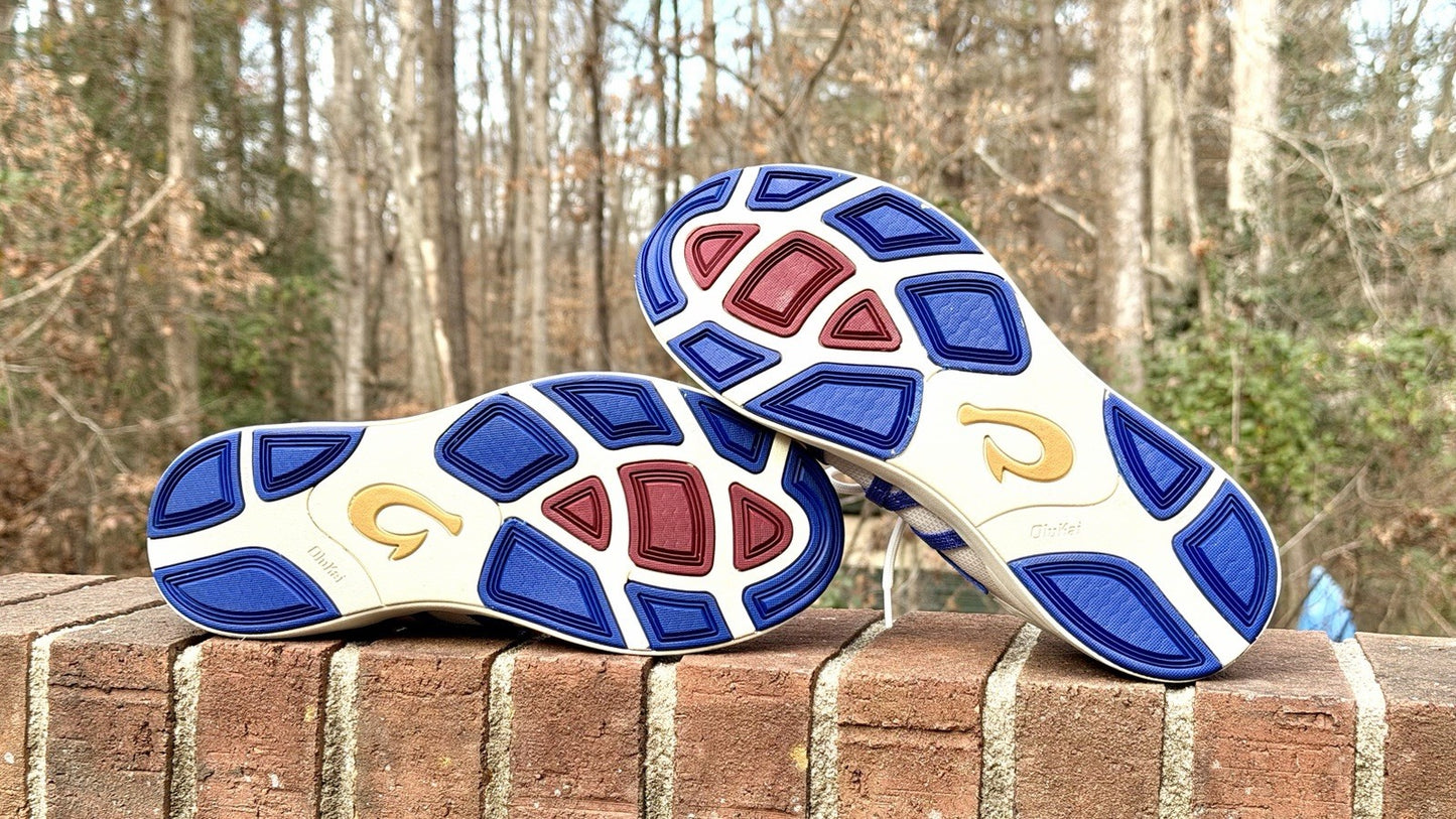 Olukai Holo Bright White/Colbalt Blue Sneaker Mens 10 (New W/O Tags) *RARE!!!!!*