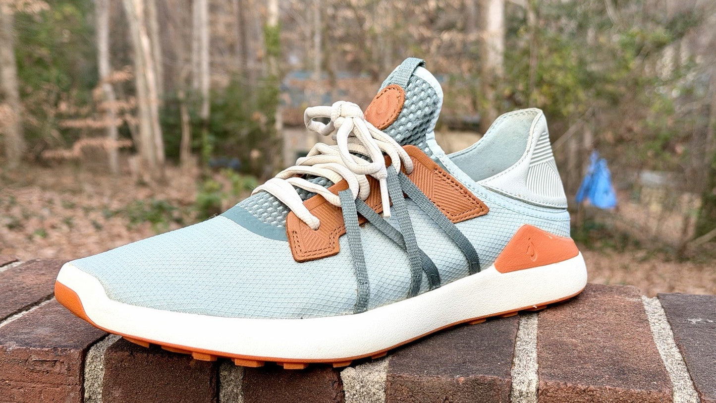Olukai Manele Golf Shoes / Pale Moss-Orange / Size 11.5 / Worn Once / $150 New