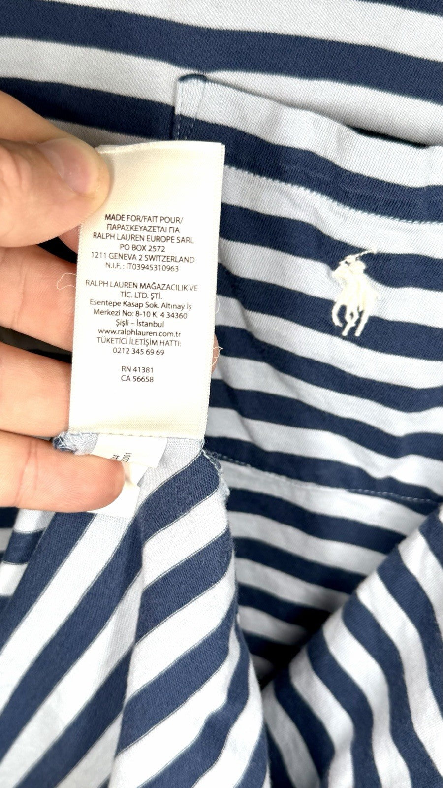 Ralph Lauren RLX Polo Golf Shirt Men’s Large Performance Striped Wicking Striped