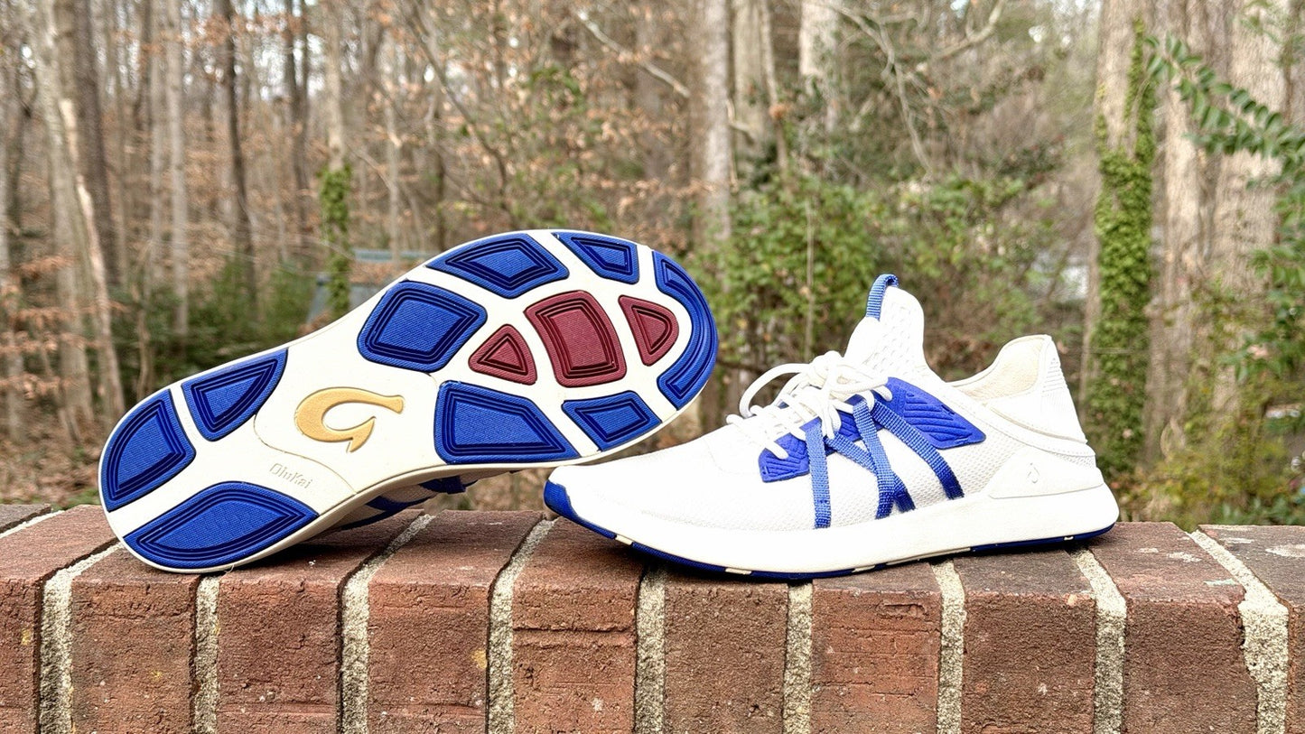 Olukai Holo Bright White/Colbalt Blue Sneaker Mens 10 (New W/O Tags) *RARE!!!!!*