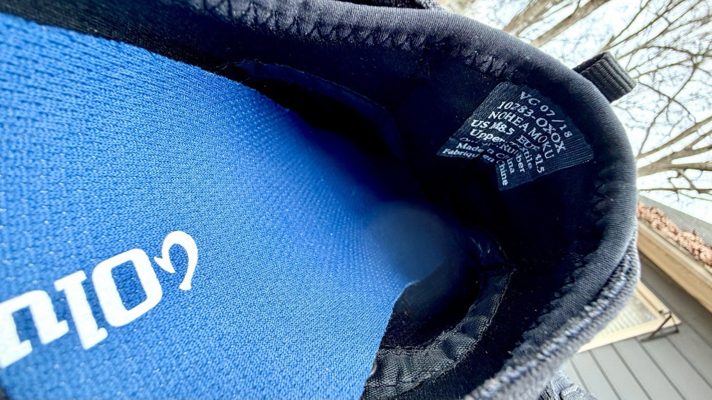 Olukai Mens Nohea Moku Slip On Black/White Logo Size 8.5 M (New/$120 Retail)
