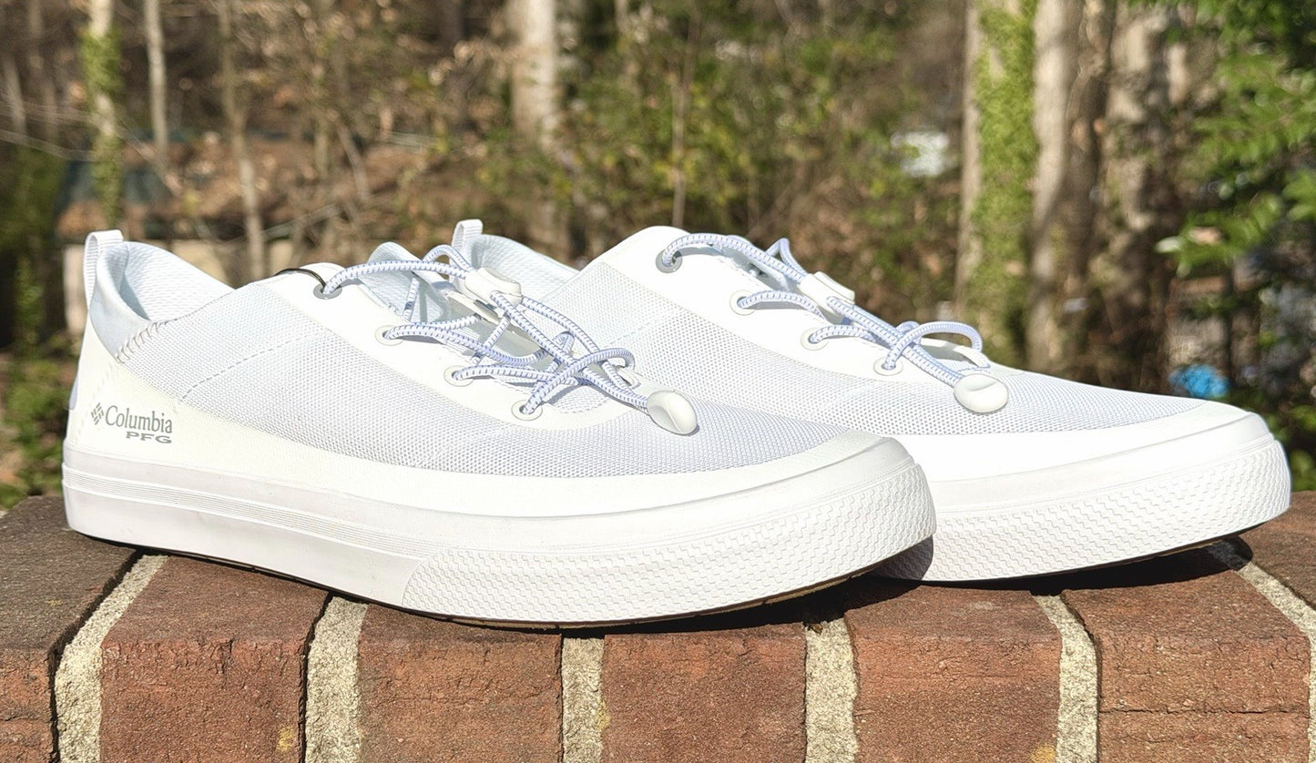 NWT Columbia Men's Bonehead PFG, White/Columbia Grey / Size 11.5 / New