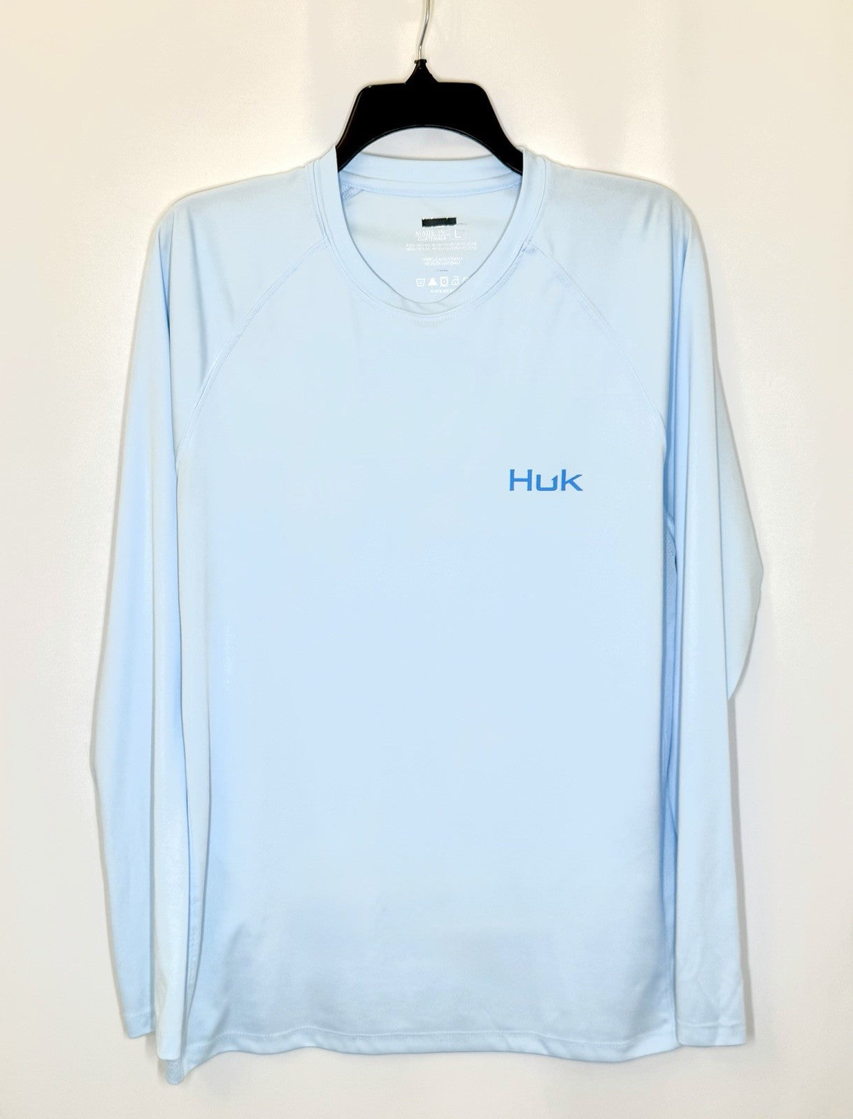 Men's Large Huk Pursuit Long Sleeve Hoodie White