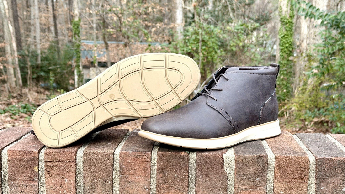 St. John's Bay Brown Leather Chukka Ankle Boots Men's 12 M New W/ Tag-$90 Retail
