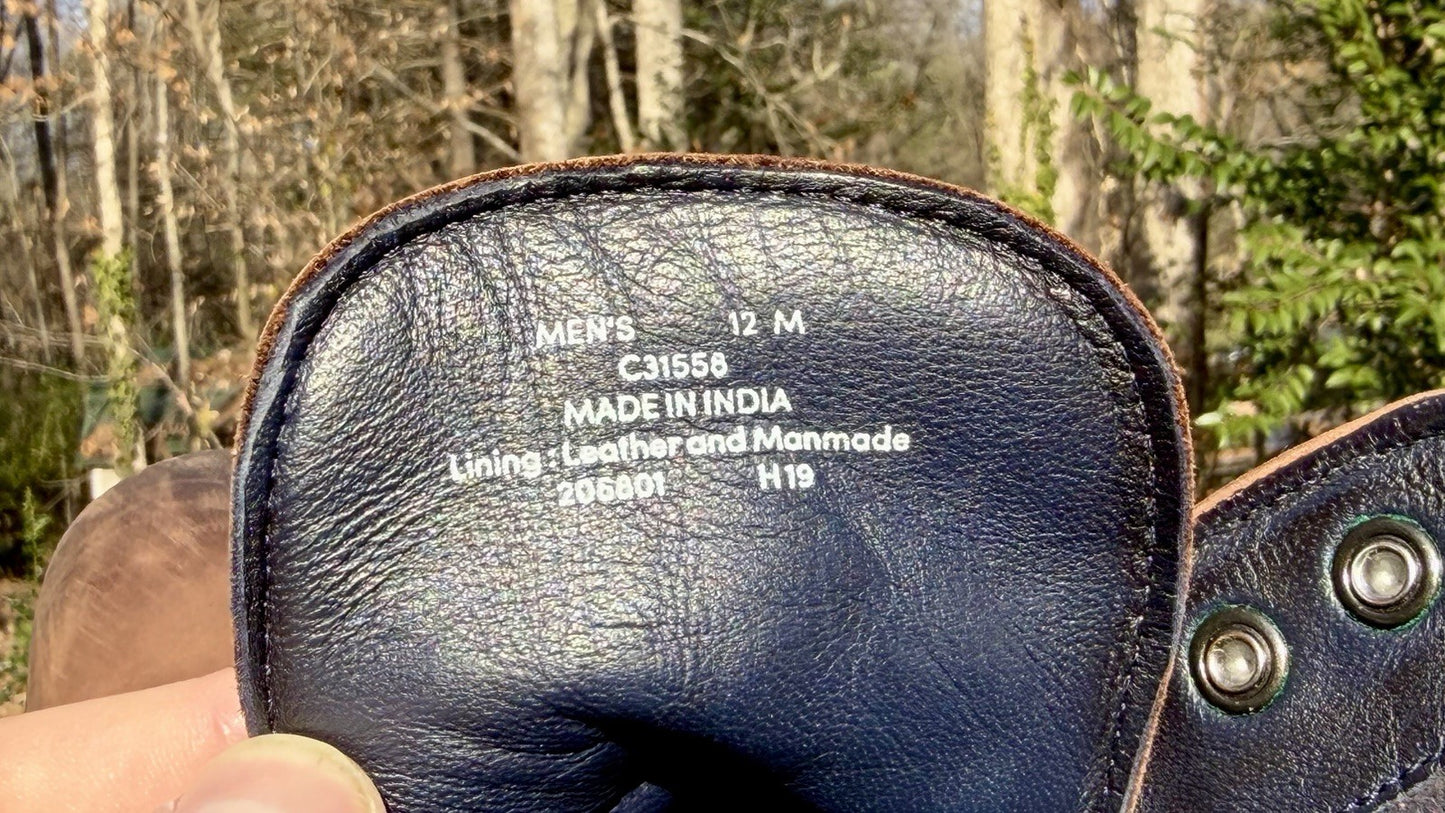 Cole Haan Wagner Grand Plain Toe Boots / Men’s Size 12 / Waterproof / C31558