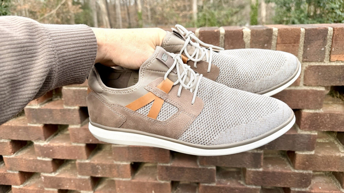 Florsheim Venture Knit Plain Toe Sneaker / Men’s Size 13W / Mushroom/ Worn Once!