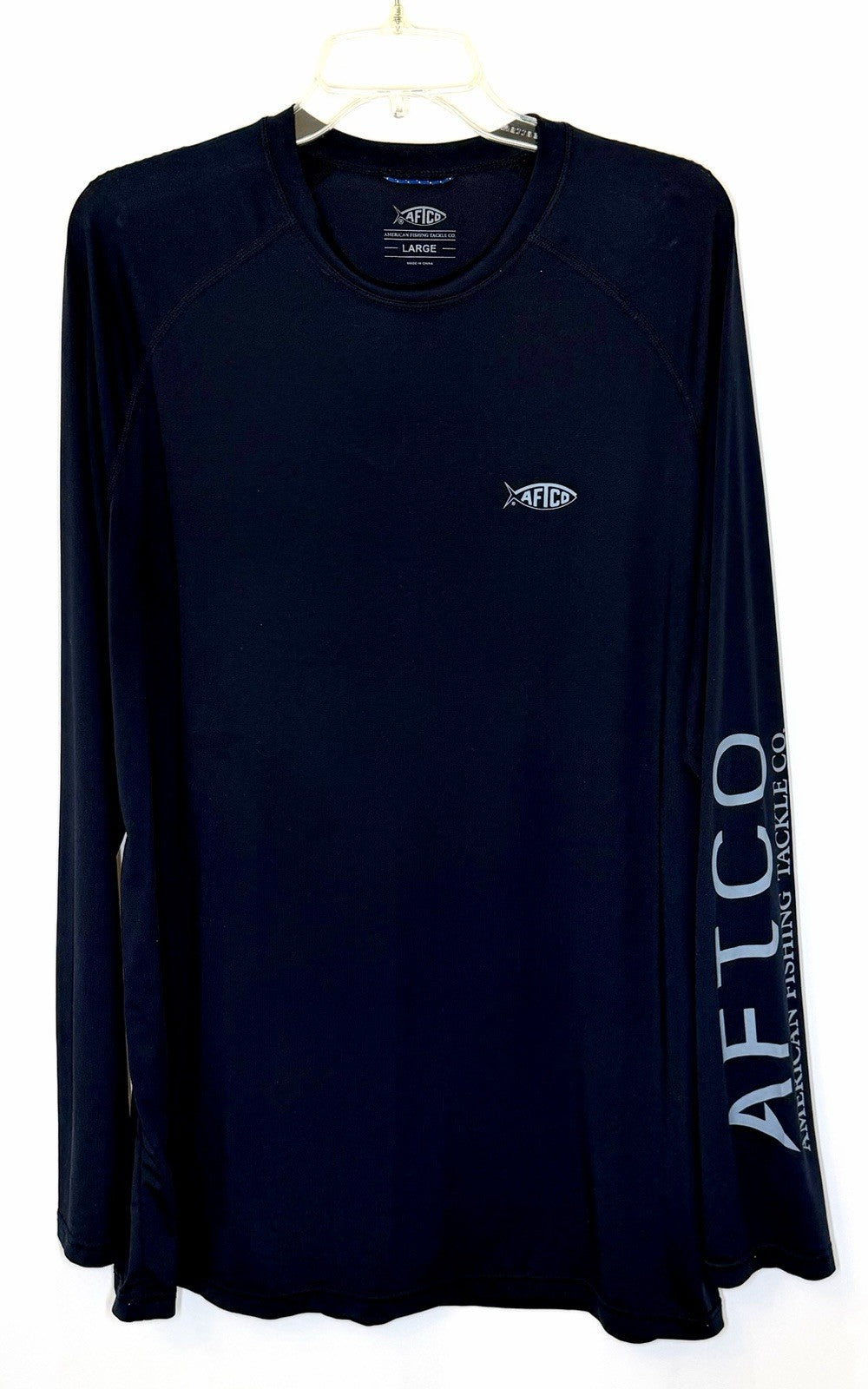 AFTCO Samurai 2 Sun Protection Long Sleeve Shirt / Black / Men’s Large