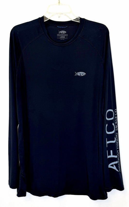 AFTCO Samurai 2 Sun Protection Long Sleeve Shirt / Black / Men’s Large