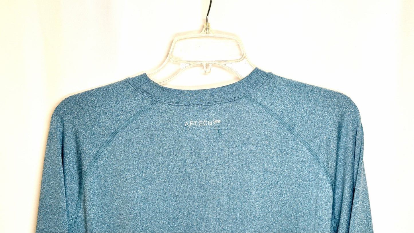 AFTCO Samurai 2 Sun Protection Long Sleeve Shirt / Blue Heather / Men’s Large
