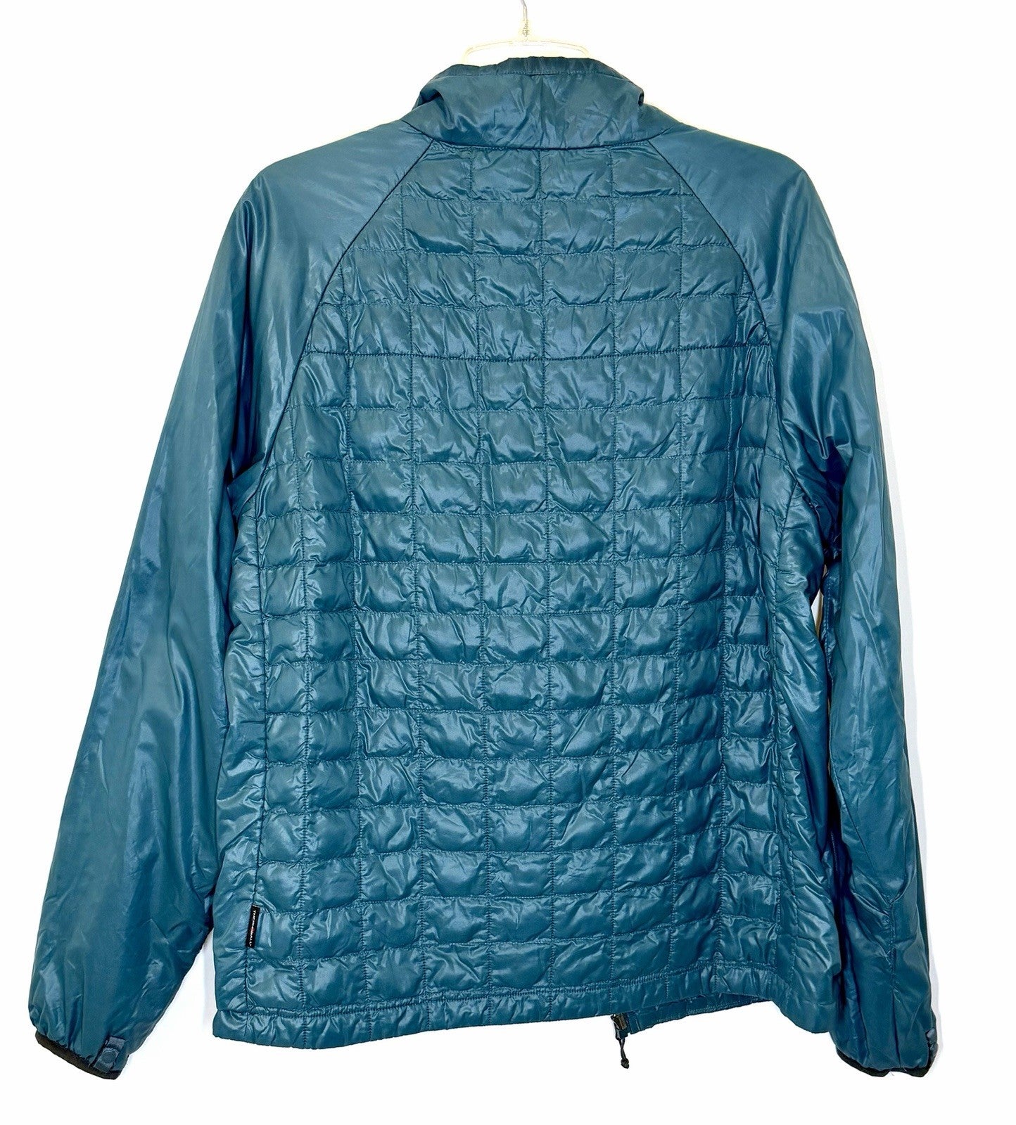 Men’s The North Face Thermoball Full Zip Long Sleeve Quilted Puff Green Jacket S