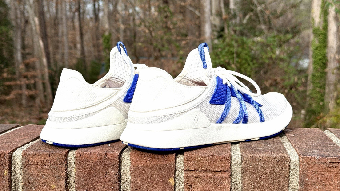 Olukai Holo Bright White/Colbalt Blue Sneaker Mens 10 (New W/O Tags) *RARE!!!!!*