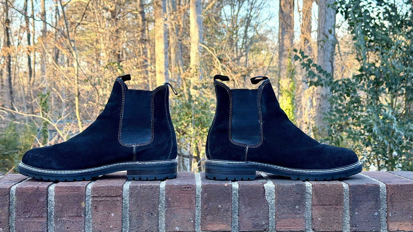 CREVO Douro Men's U.S. Size 11 Black Chelsea Boots Worn Twice The Deep Cleaned