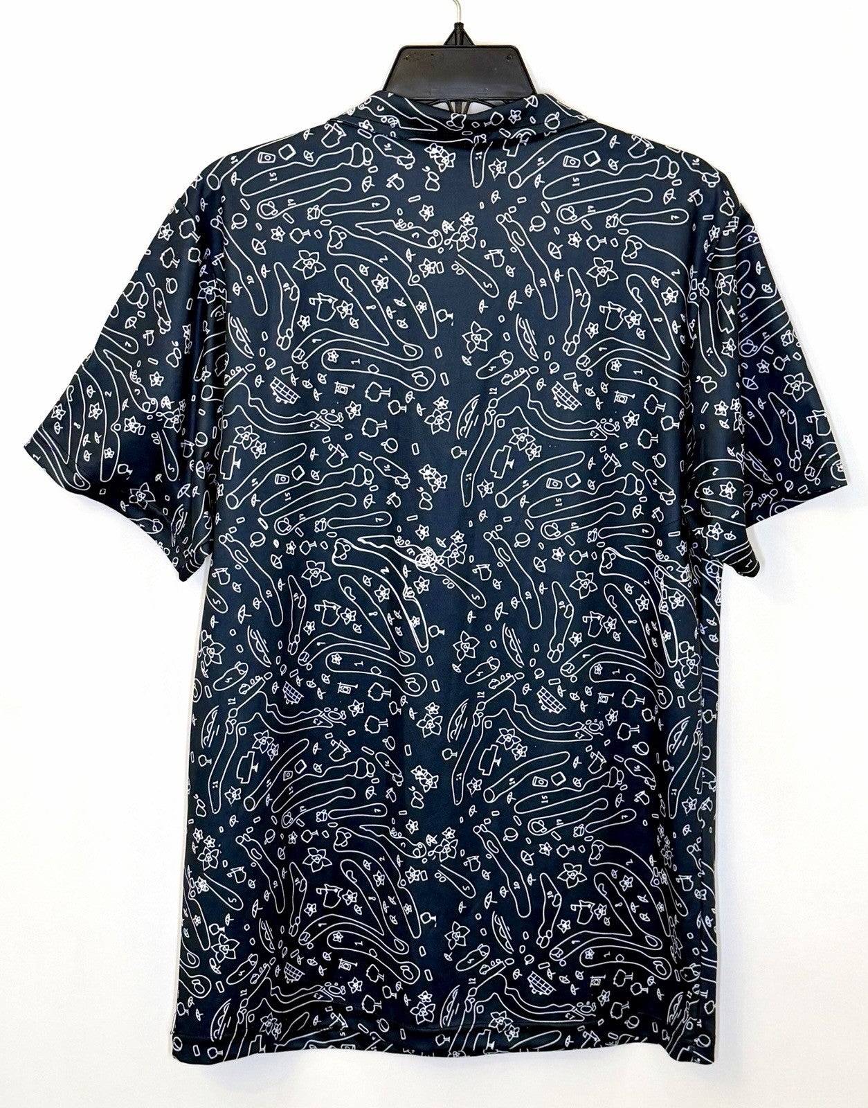 Masters Golf Polo Shirt Augusta National Golf Course Print GarmentOne Mens Med