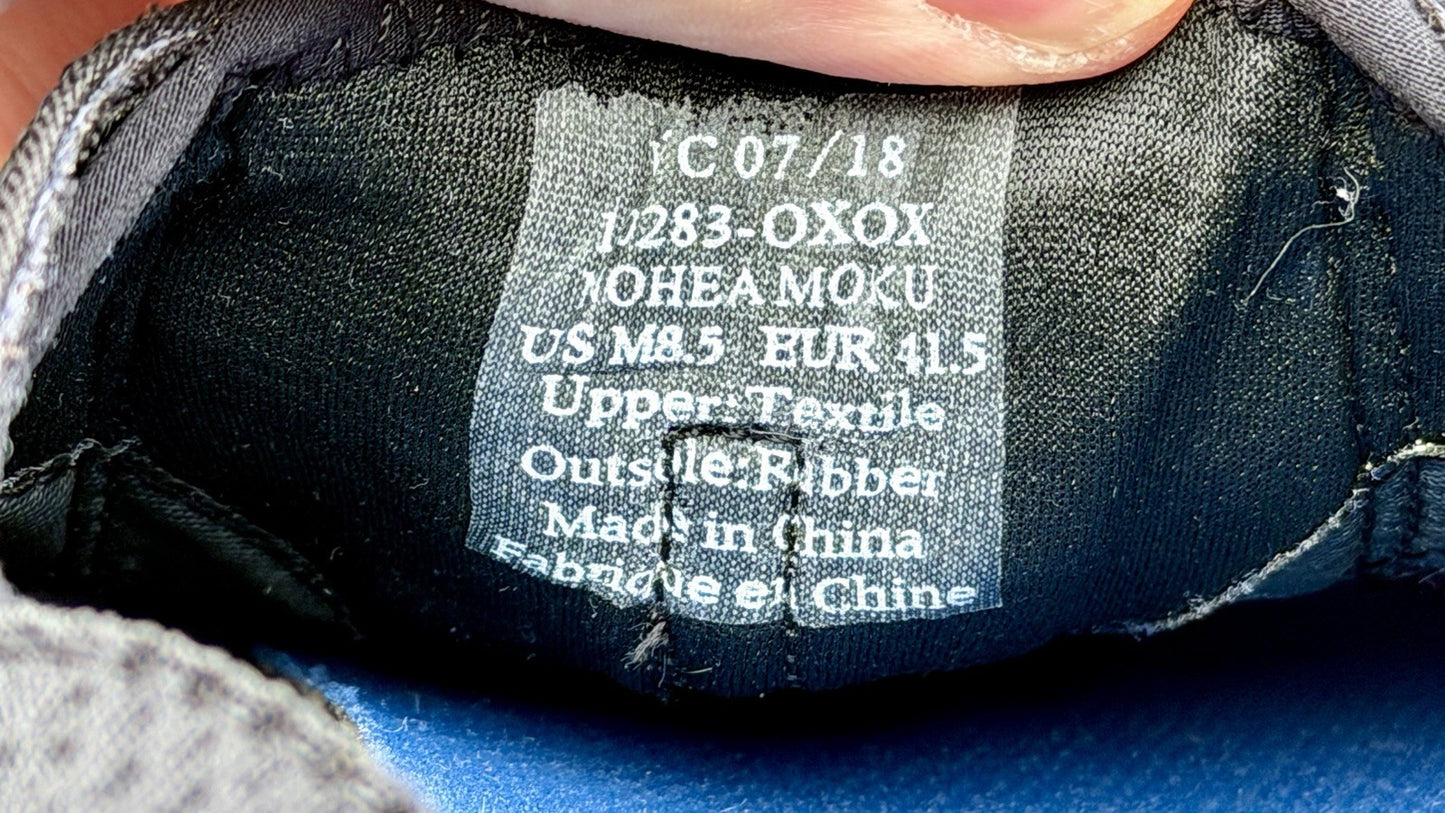 Olukai Mens Nohea Moku Slip On Black/White Logo Size 8.5 M (New/$120 Retail)