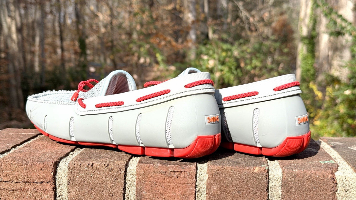 SWIMS Men’s 9 Boat Loafers Driving Moccasins Braided Stride Lace Water Friendly