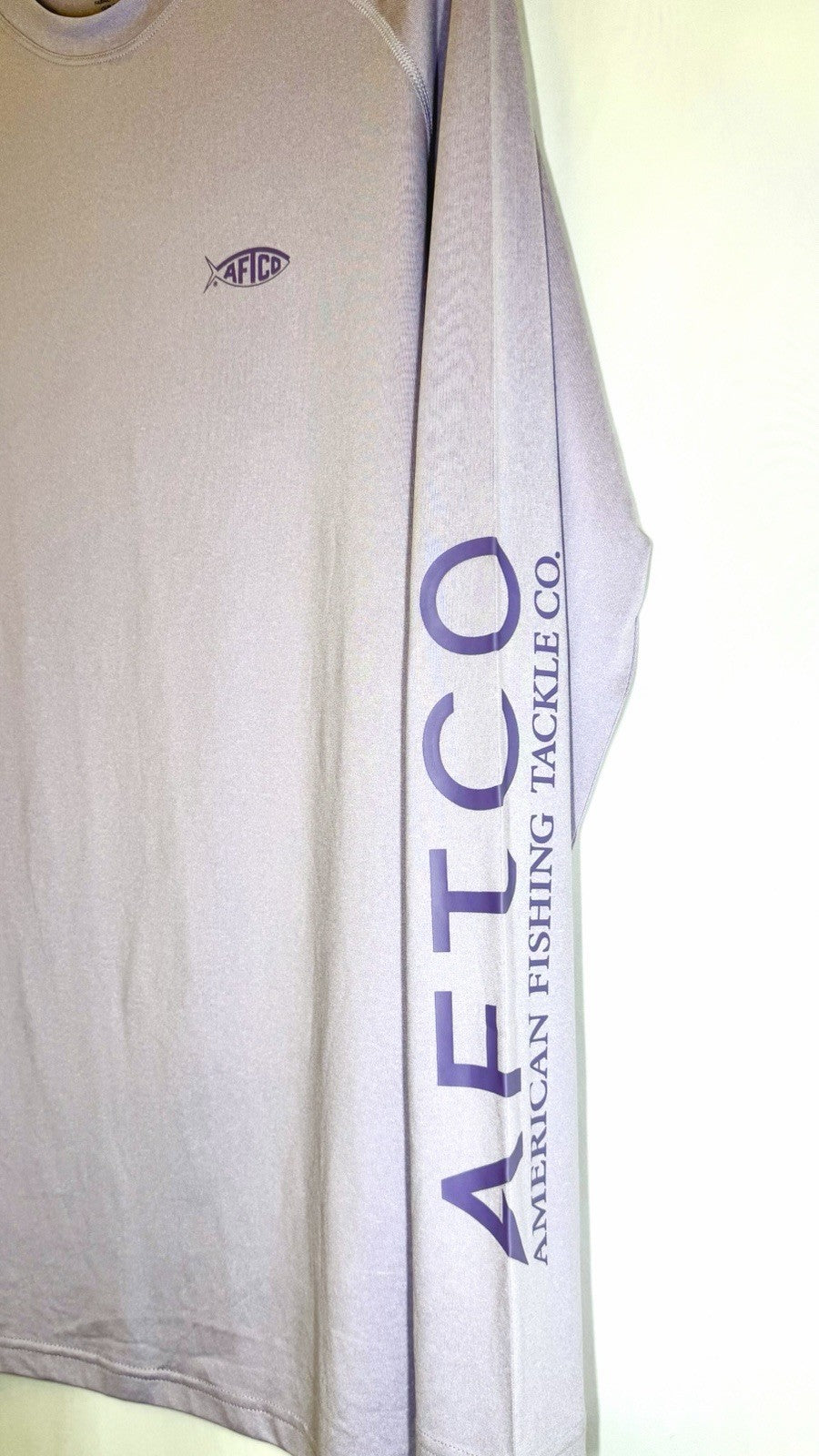 AFTCO Samurai 2 Sun Protection L/S Shirt /  Hurricane Lila Heather / Men’s Large