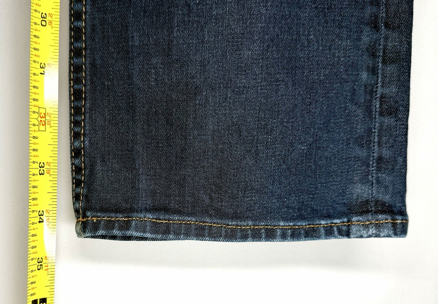 Hudson Byron 34” Straight Blue Jeans / Men’s Size 34x34 / Stretch Zip 5 Pocket