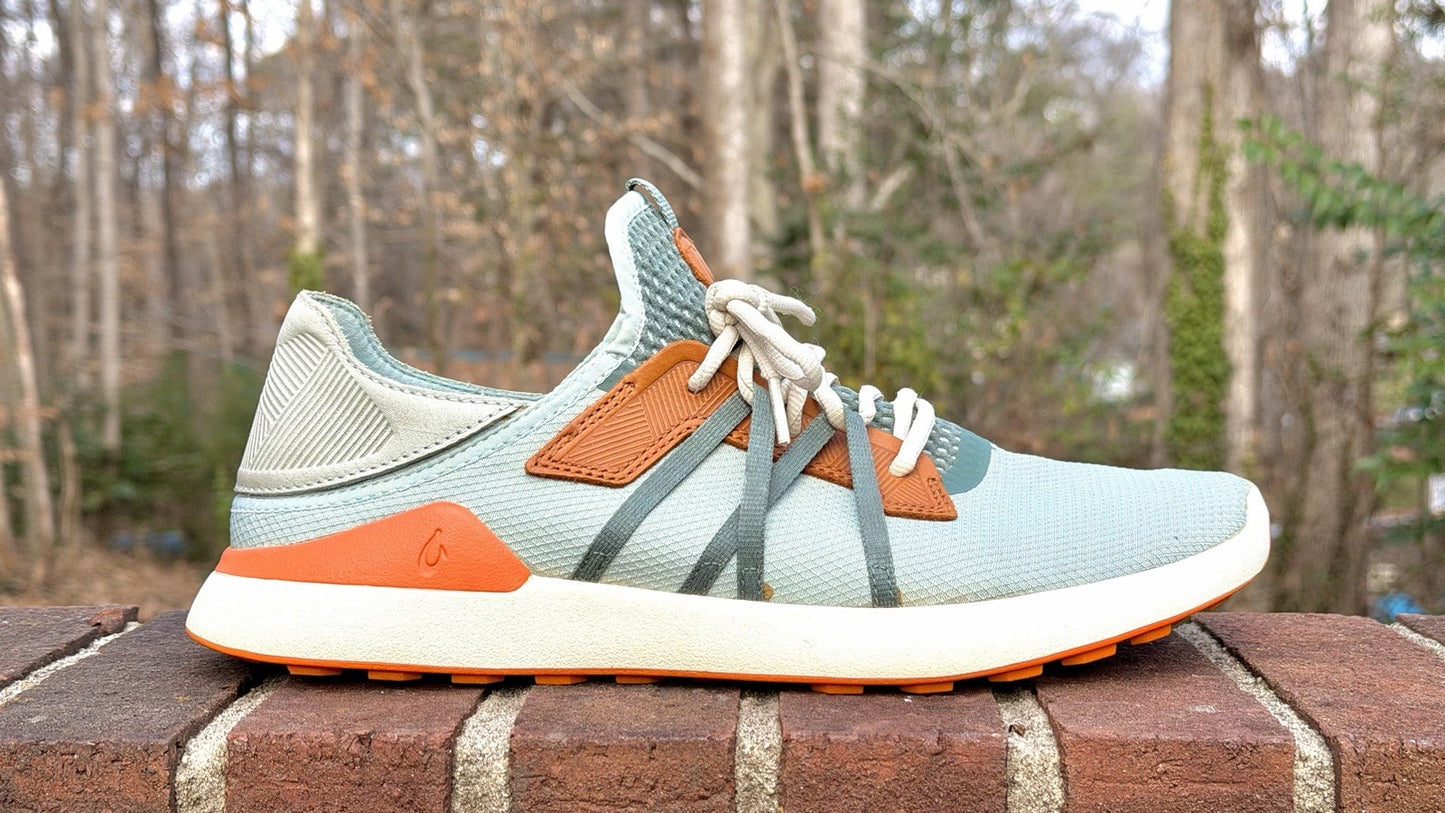 Olukai Manele Golf Shoes / Pale Moss-Orange / Size 11.5 / Worn Once / $150 New