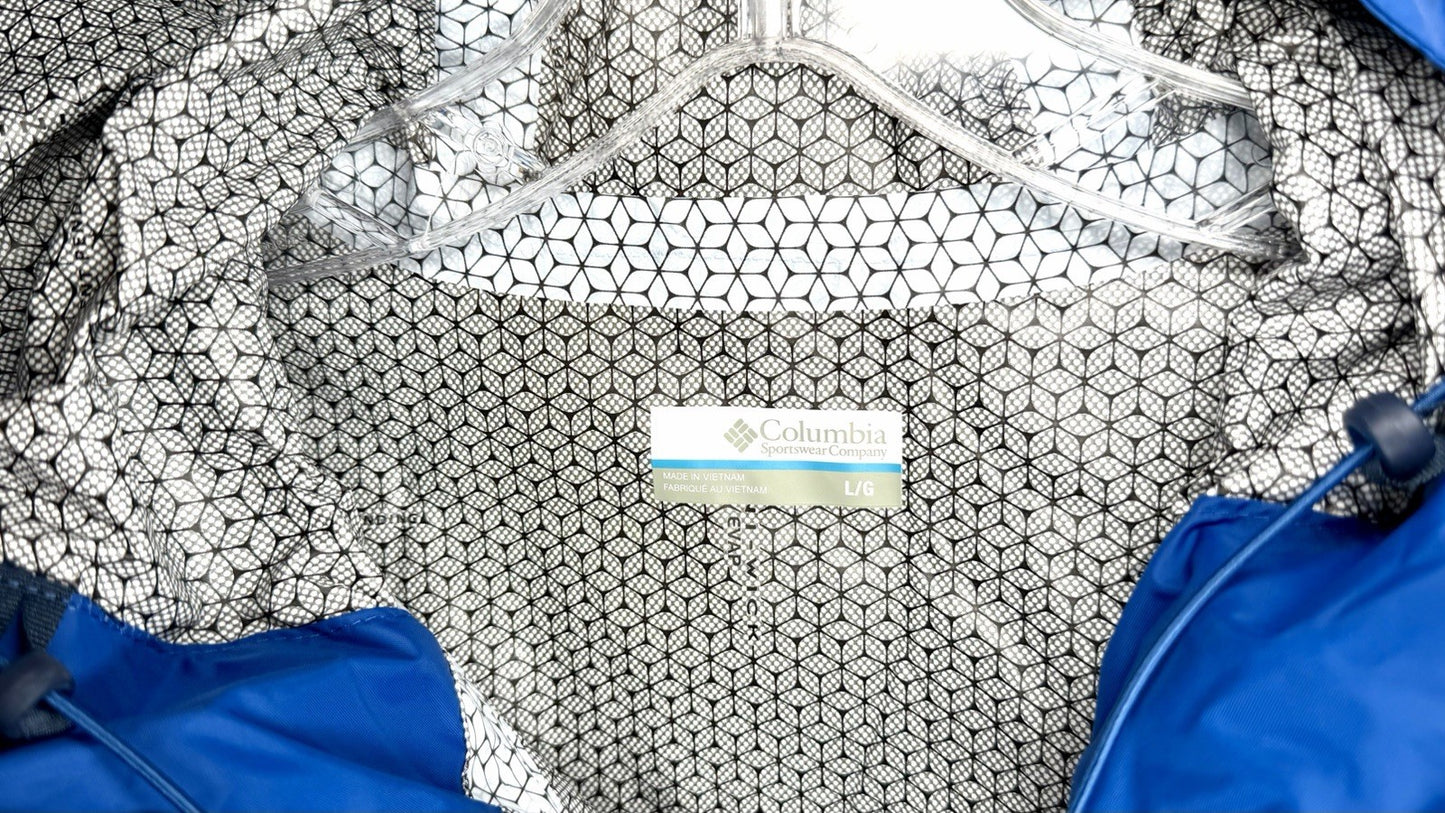 Columbia Men’s Evapouration Omni-Tech Rain Jacket / Super Blue / Size Large